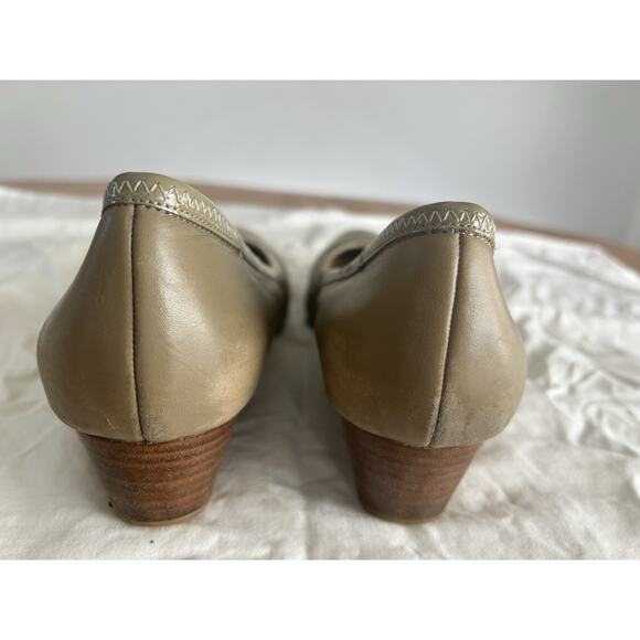 Cole Haan NikeAir Women's Milly Wedge Size 9 Hard To Find! Khaki/Light Green - Picture 4 of 4